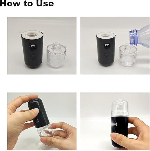 Miniatura 6 de Kingsmile Nano rociador, nano rociador eléctrico y práctico con niebla fina, pulverizador facial portátil para pestañas y maquillaje diario, mini