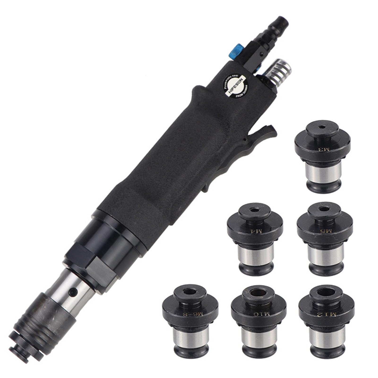 Maschiatrice pneumatica Portatile M3-M12, maschiatrice Manuale Professionale, Trapano maschiatore Pneumatico per lavori di maschiatura di Fori ciechi in Metallo, Legno, plastica, getti