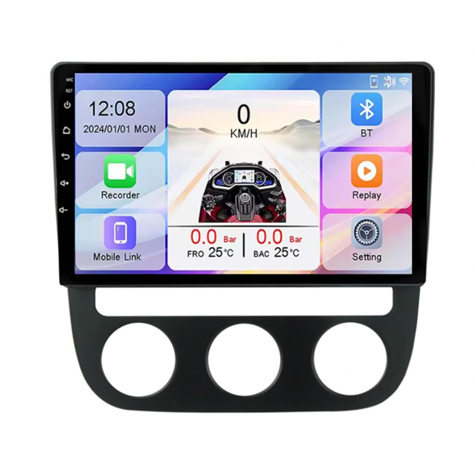 Android 15 Car Stereo 9" Samochód Dla Sagitar Jetta5 2006-2010,M107