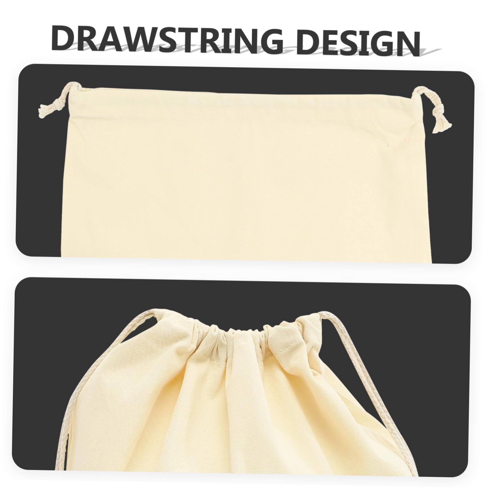 TOYANDONA 2pezzi Borsa per Bucato in Tela Sacchetto per Biancheria Coulisse Borsa per Vestiti Sporchi Sacchetto per Conservazione Organizer per Vestiti Pratico per Stanza e Viaggi Lavabile
