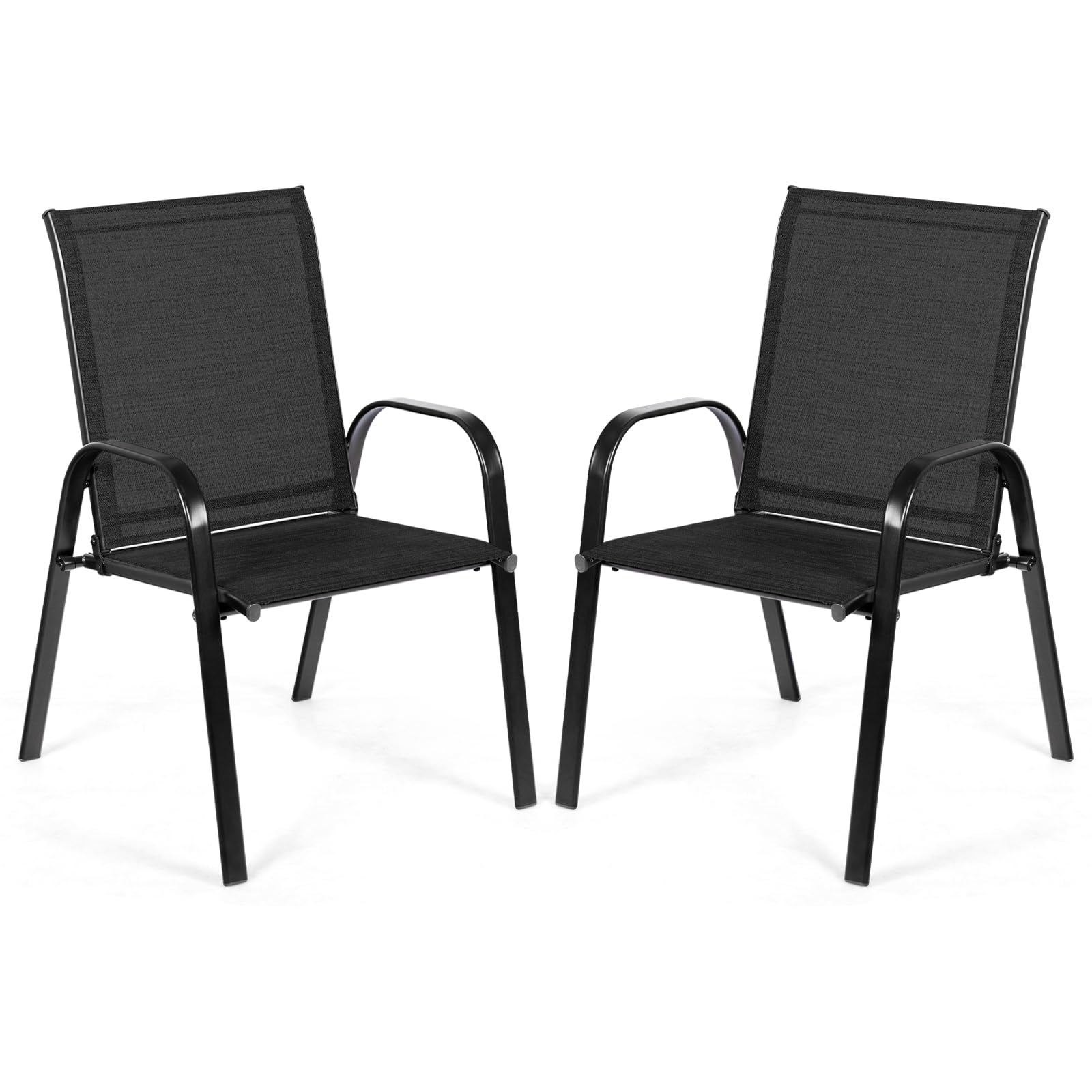 Fauteuil extérieur pour cour et piscine Costway en métal