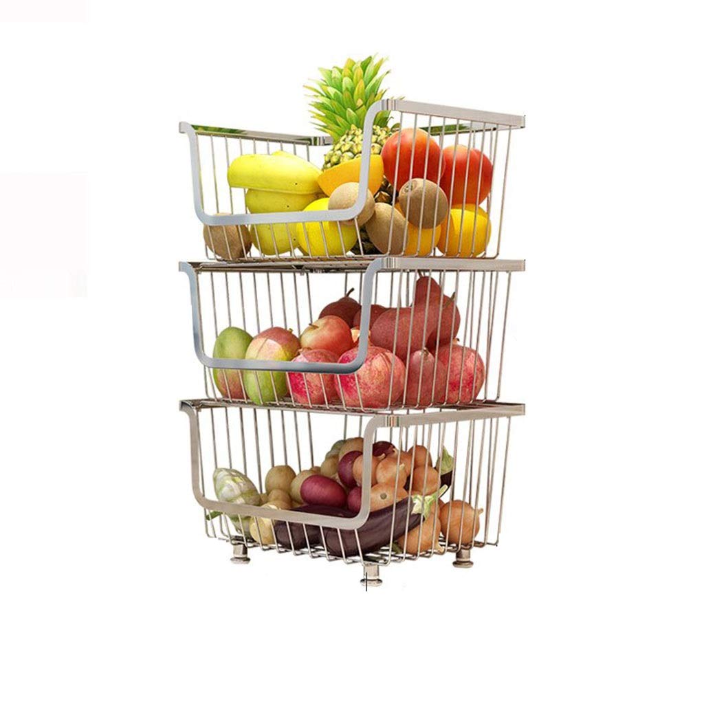 Buy Fruit Tray, Double Fruit Bread Basket Display Stand Screw Free