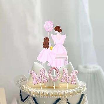 Amazon Co Jp Beauty Player 母の日 ケーキトッパー ケーキ飾り ケーキデコレーション パールテキストカード Mom 母と娘 ケーキ挿入カード ケーキインサート セット かわいい 飾り付け デコレーション お菓子 記念撮影 パーティーグッズ ピンク ホーム キッチン