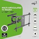 ELG Full Motion TV Wall Mount for 50-90 inch TV,Holds up to 60Kgs,6-Way Swivel Tilt Cantilever| Boost Viewing with LED/LCD/Plasma|Sleek Modern Look! Fits 16" Wood Studs,VESA 800x400, A02V8N gallery image
