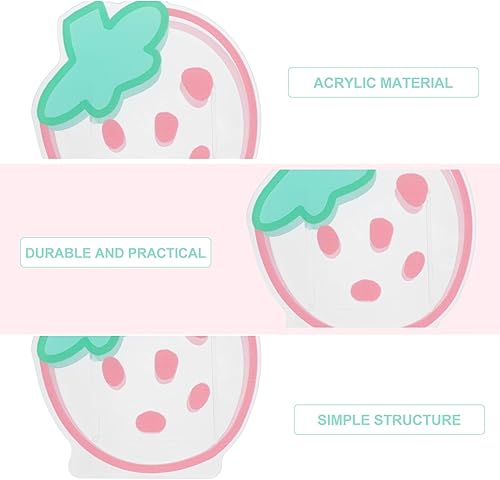 Miniatura 6 de Beaupretty Soporte para brochas de maquillaje de acrílico, con forma de dibujos animados, soporte para lápices de escritorio transparente,