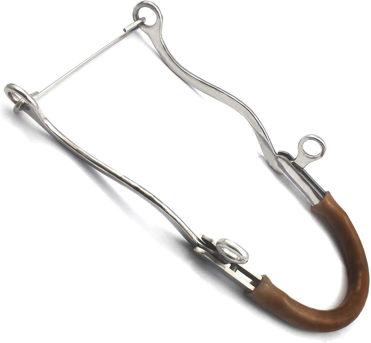 Rubber Nose Hackamore 8- Stainless Steel BT-001