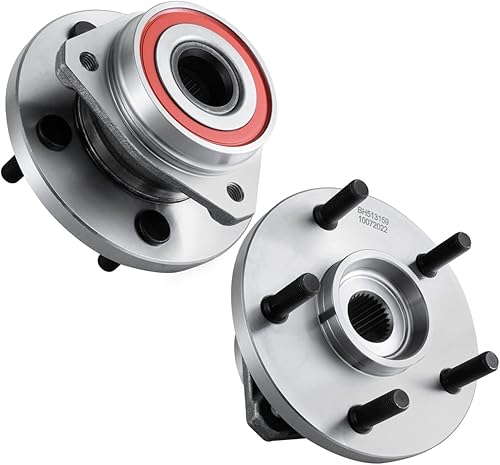 HKAUTOPART Conjunto de cubo de rodamiento de rueda delantera para Jeep Grand Cherokee 1999-2004 4.0L L6 4.7L V8 Gas OE # 513159