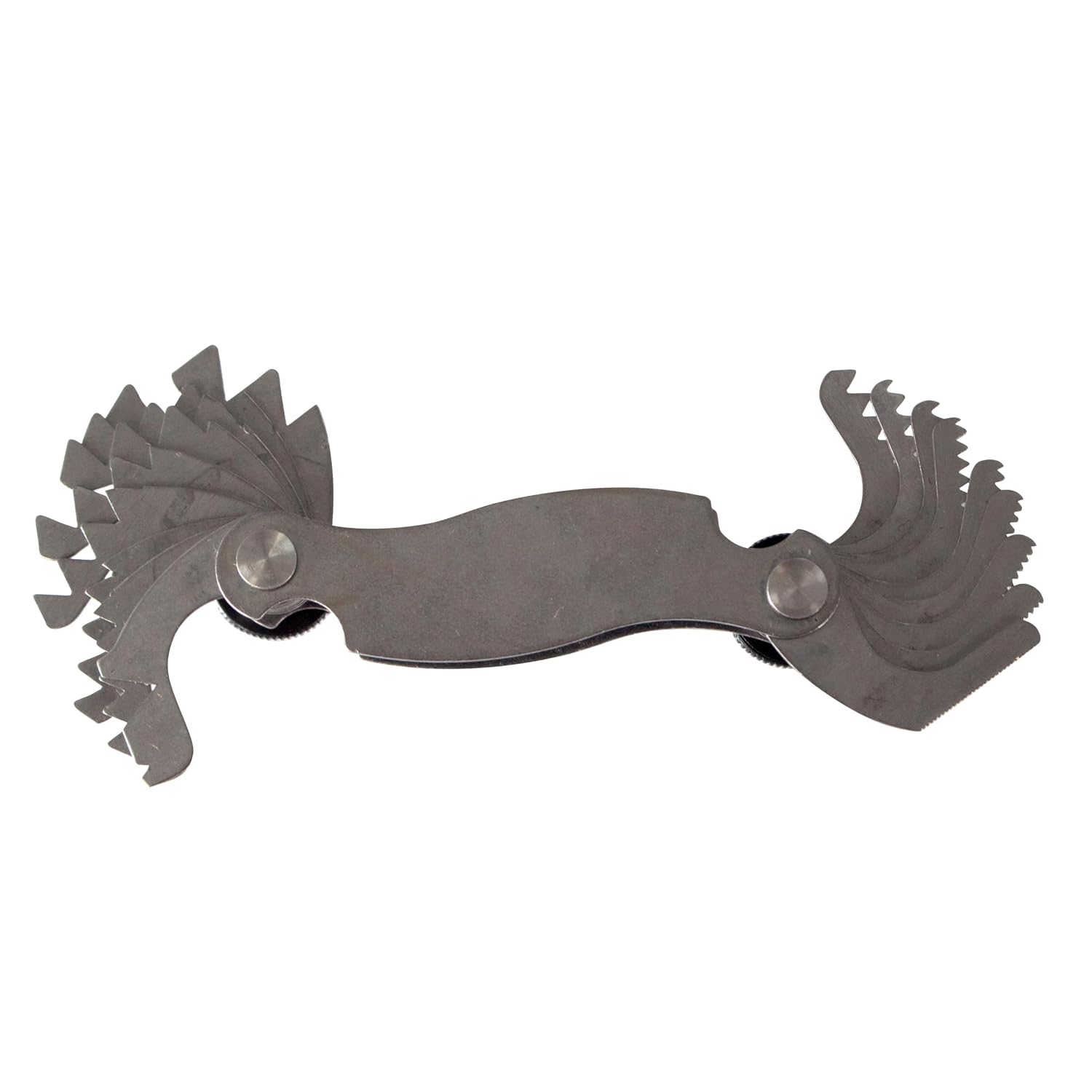 Made in USA | Unipec Screw Pitch Gauge – 18 Leaves, 0.5–7.0mm Pitch | Metric Thread Gage Tool | Precision Steel Thread Measuring Tool