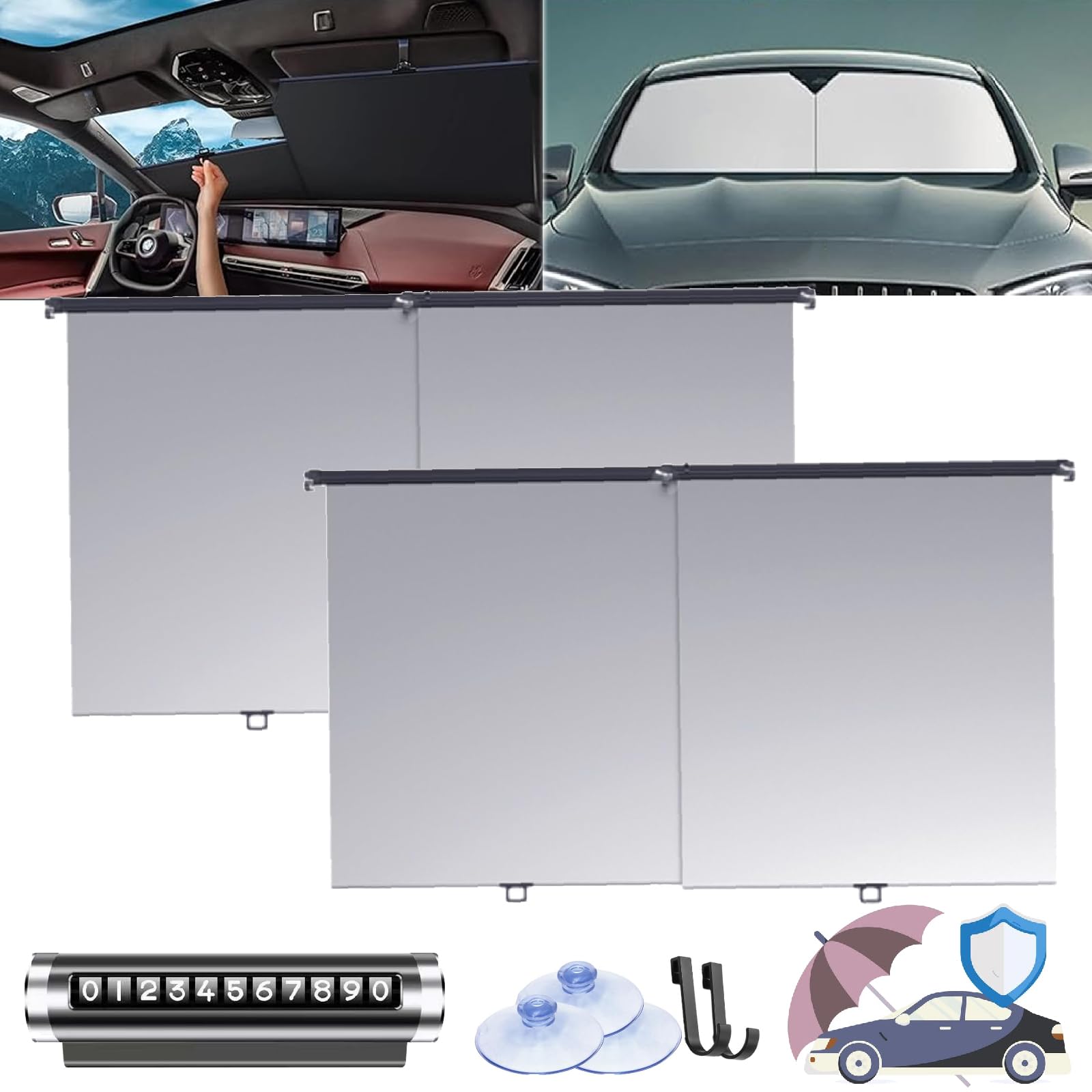 Automatic Retractable Car Sunshade