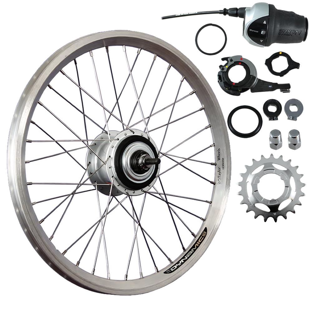 20 Zoll Hinterrad Hohlkammerfelge/Shimano Nexus Inter-8 (Freilauf) - Silber