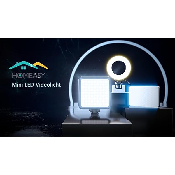 HOMEASY Kamera Licht LED Videoleuchte Mini USB Foto Licht Zweifarbig mit eingebautem 3000mAh Akku und Klammer 3200-5600K… – Bild 8