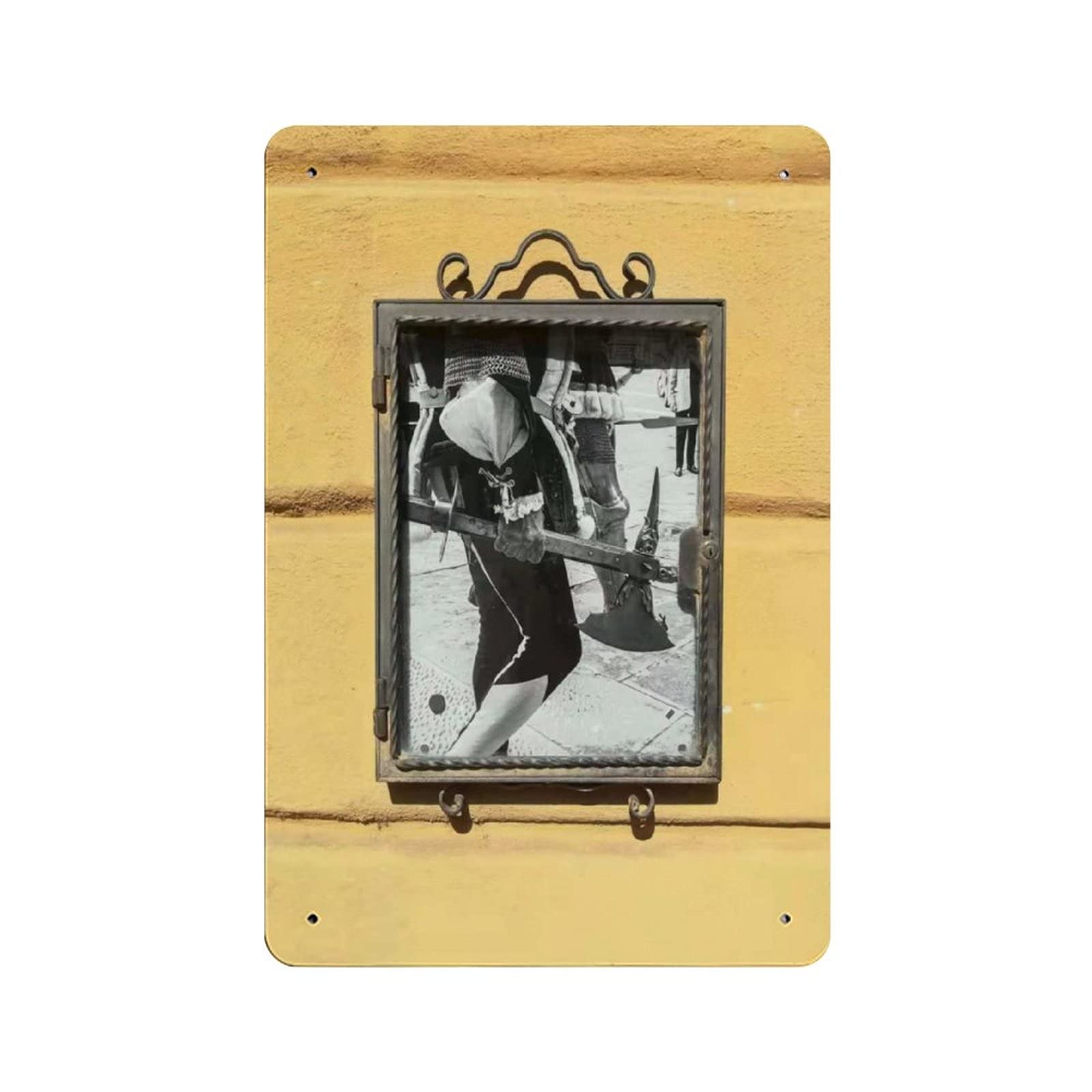 KEYGAMER Human Metal Tin Sign, Vintage Plaque Poster Garage Bar Home Wall Decor 8 X 12 Inches