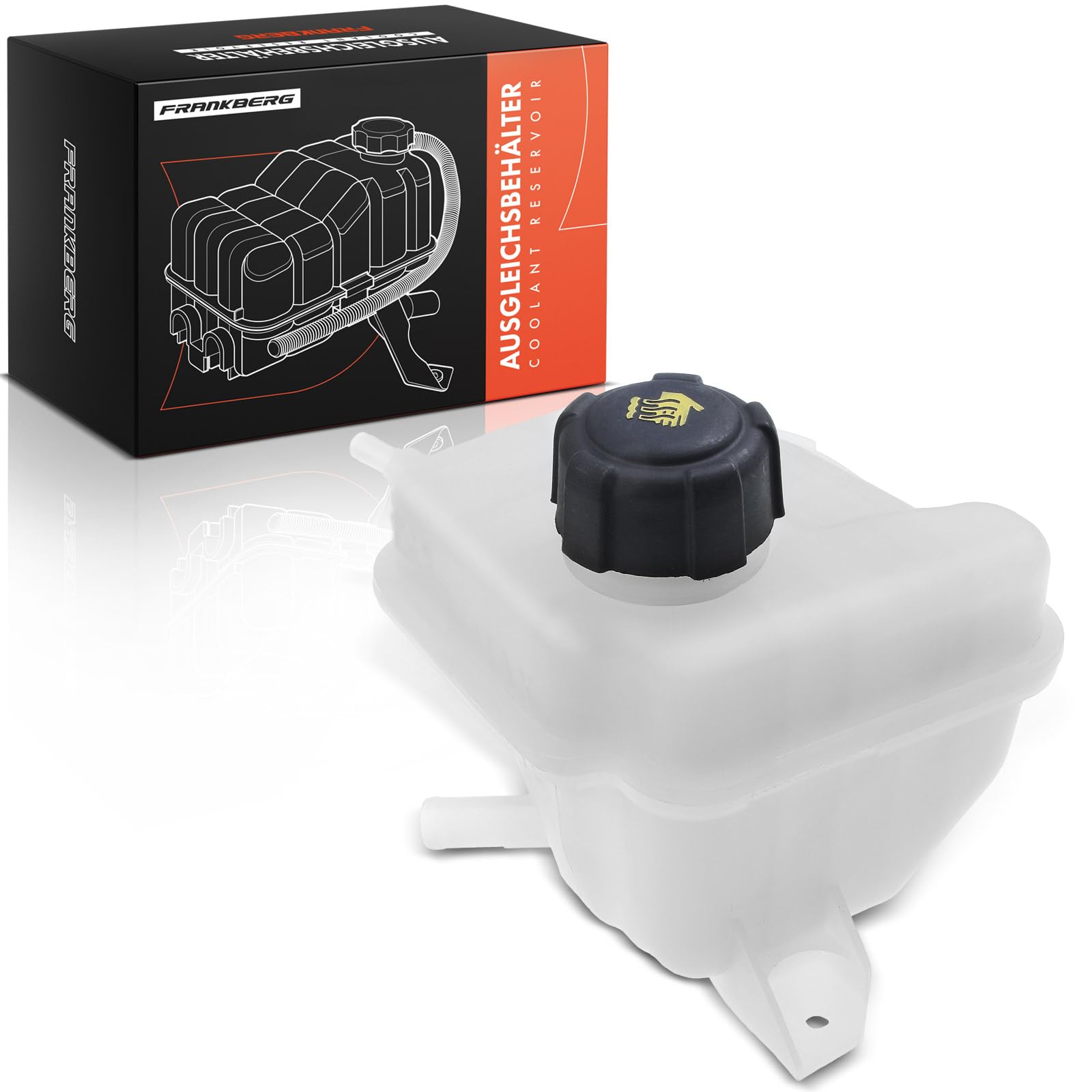 Frankberg Depósito de compensación Refrigerante Compatible con Qashqai +2 I J10 NJ10 1.6 1.5 dCi 1.6 dCi 1.6 dCi AWD 2.0 2.0 dCi AWD 2.0 AWD 2.0 dCi 2006-2013 Replace# 21721JD00B