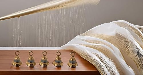 Miniatura 7 de Campanas de latón chapado en plata de 2 pulgadas, decoración de Navidad, cascabel, cascabel, manualidades, decoración de Navidad, decoración del