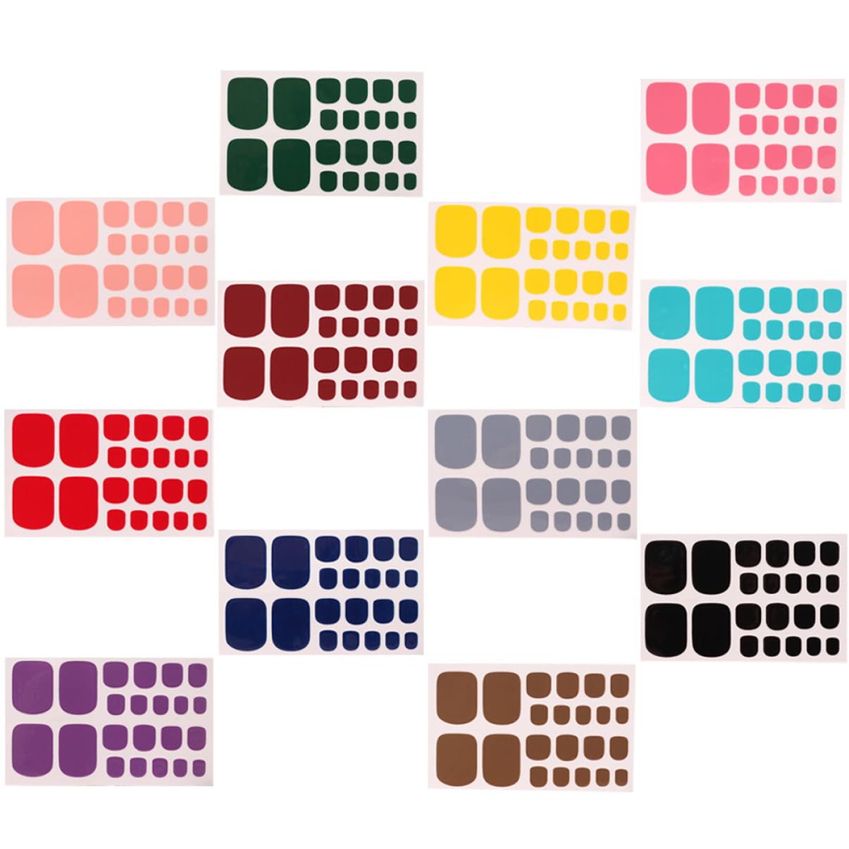 60fogli Adesivi Per Decorazione Unghie Dei Piedi Stickers Eleganti Per Nail Art Facili Da Applicare Design e Unico Perfetti Per Pedicure e Occasioni Speciali