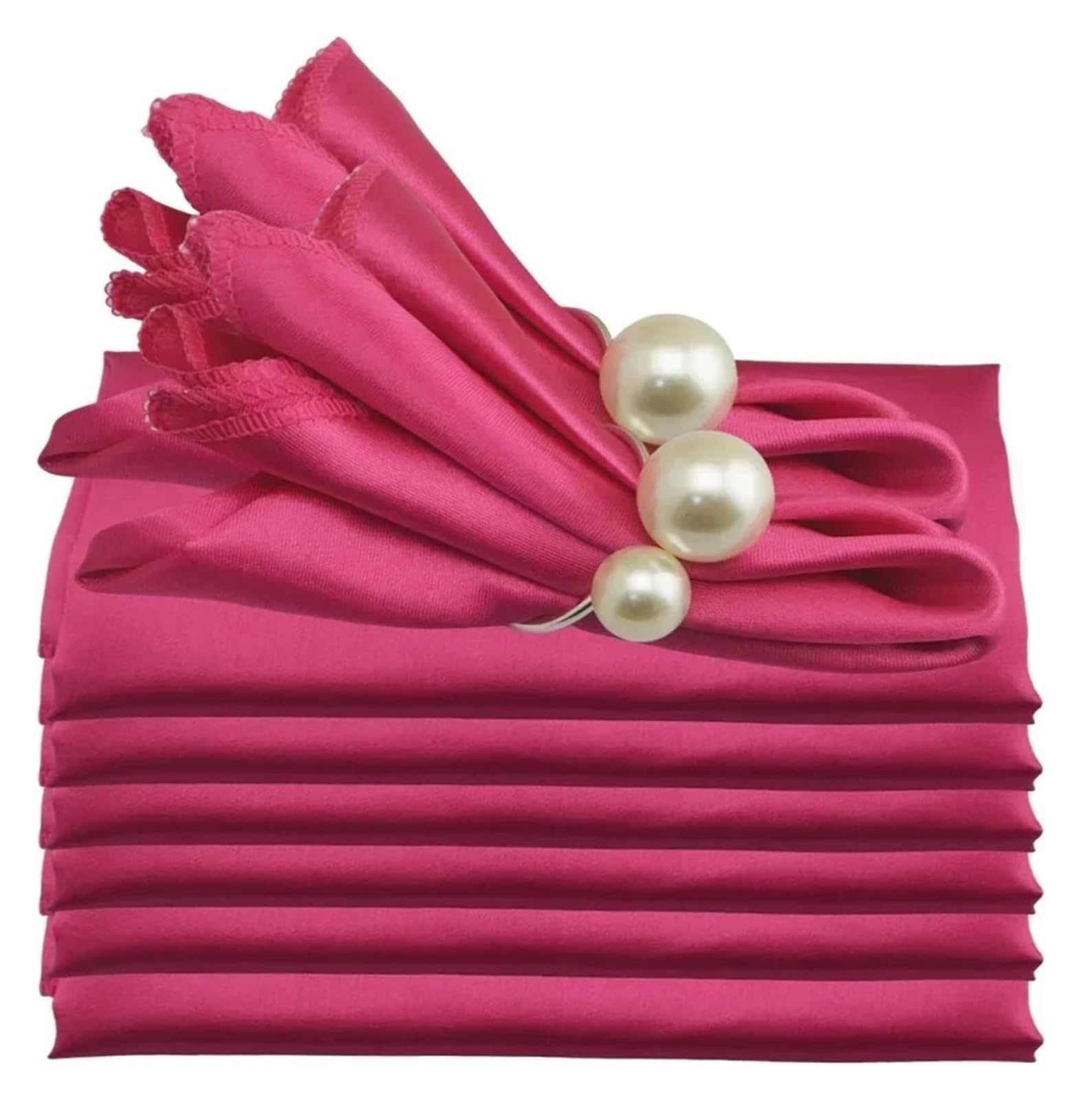 Cotton Table Napkins, Satin Table Napkins 24 Pcs 19x19 Inches Multicolor(Color3)