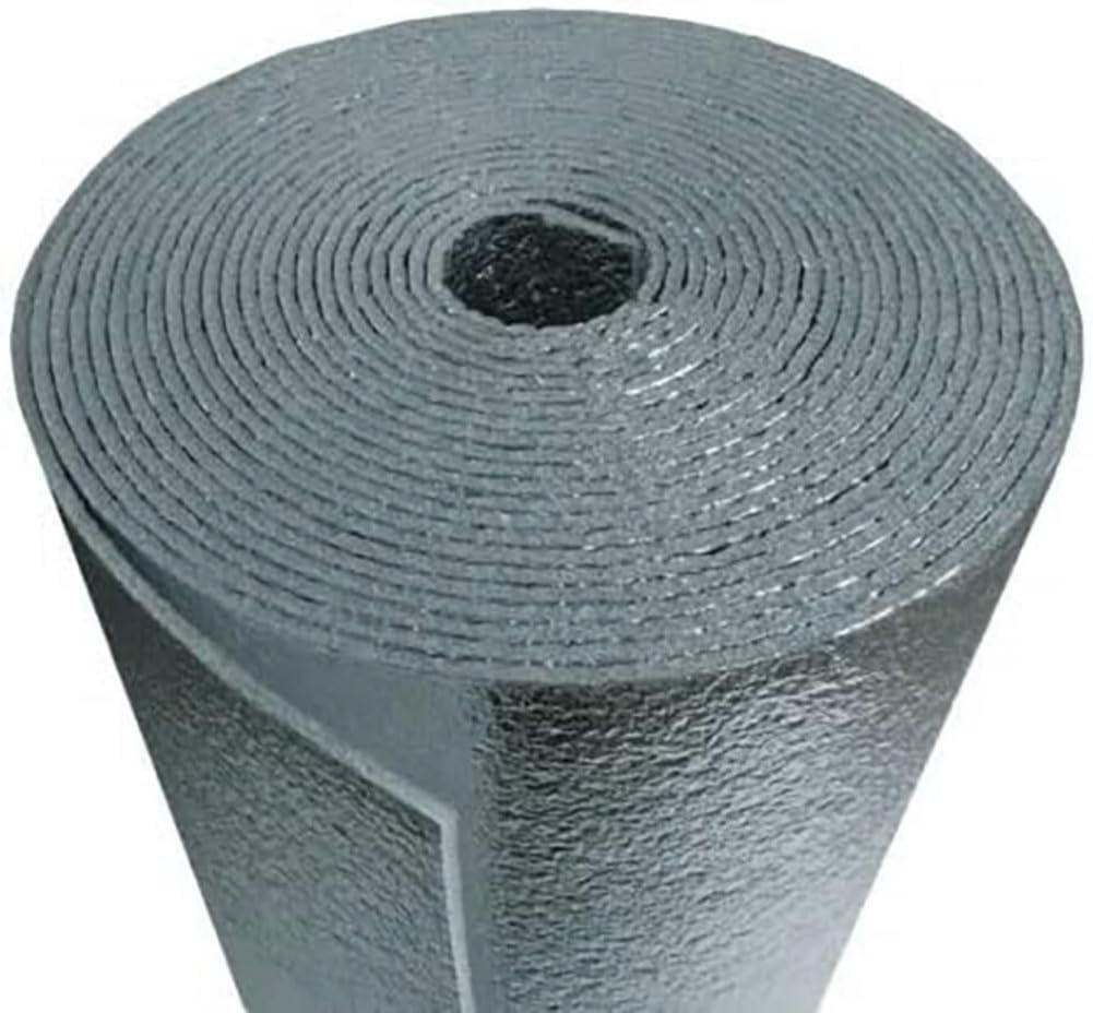 5mm Reflective Thermal Insulation Foil Foam Core Double Sided Radiant Barrier Cold & Heat Shield Attics Ceilings Walls Steel Buildings Roofing