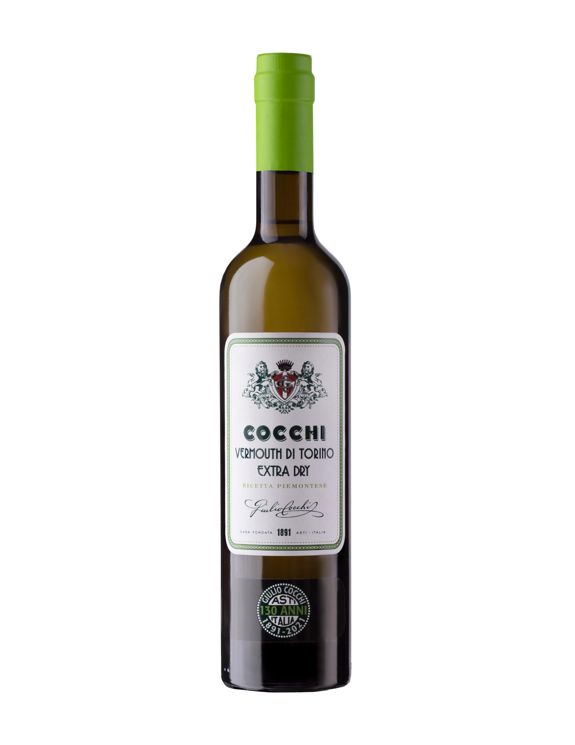 Cocchi Extra Dry Italian Vermouth | 50 cl | 17 percent | Notes of Apple, Mint and Lemon | Perfect for Martini Cocktails
