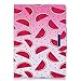 Produktbild LuckyW PU Leder Hülle für Samsung Galaxy Tab S2 9.7 Zoll SM-T815/T810 Ledertasche Brieftasche Flip Wallet Kuntsleder im Bookstyle Klapphülle - Wassermelone