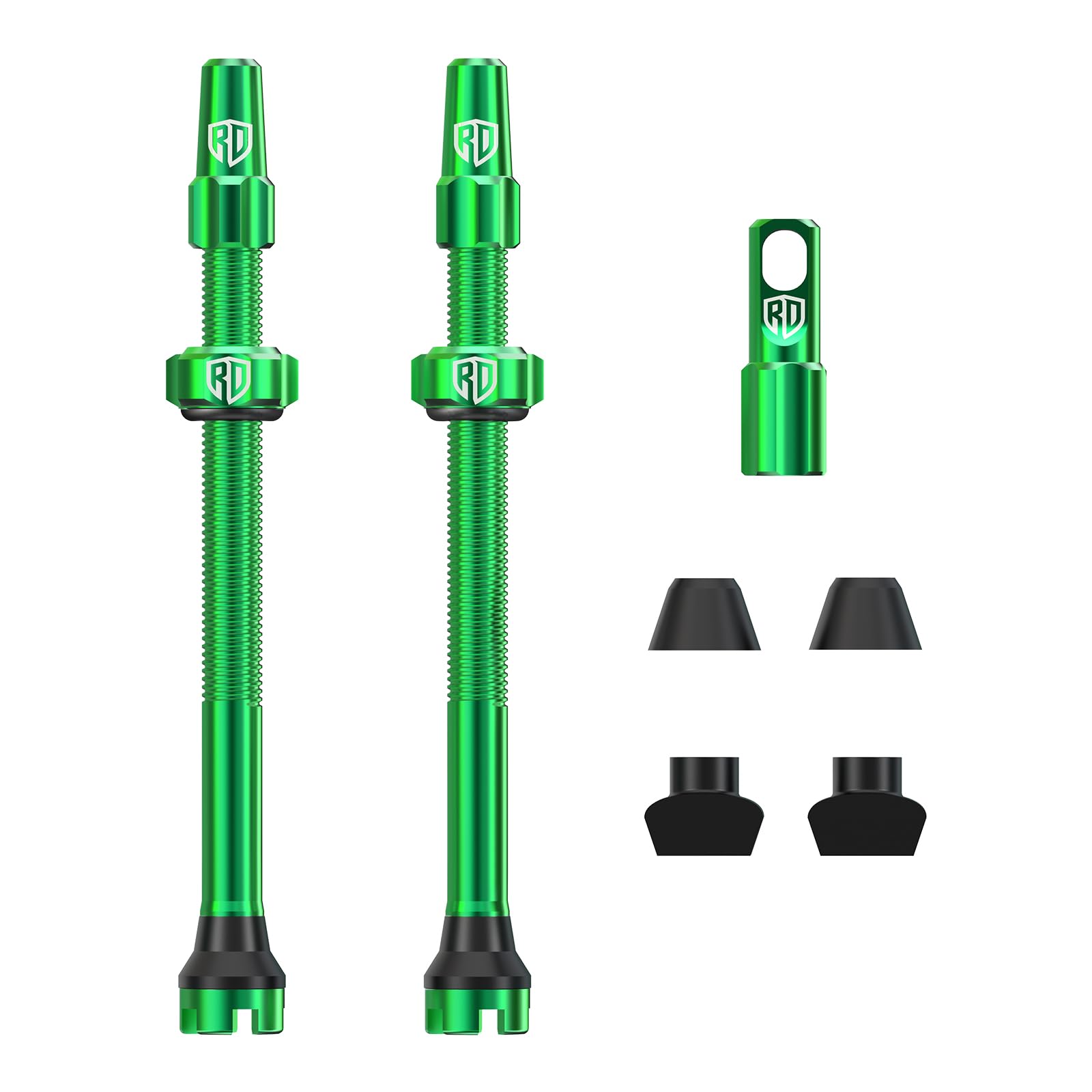 RACEDUEL Tubeless Valve Stems Presta Valves Stem Aluminum 44MM/60MM/80MM