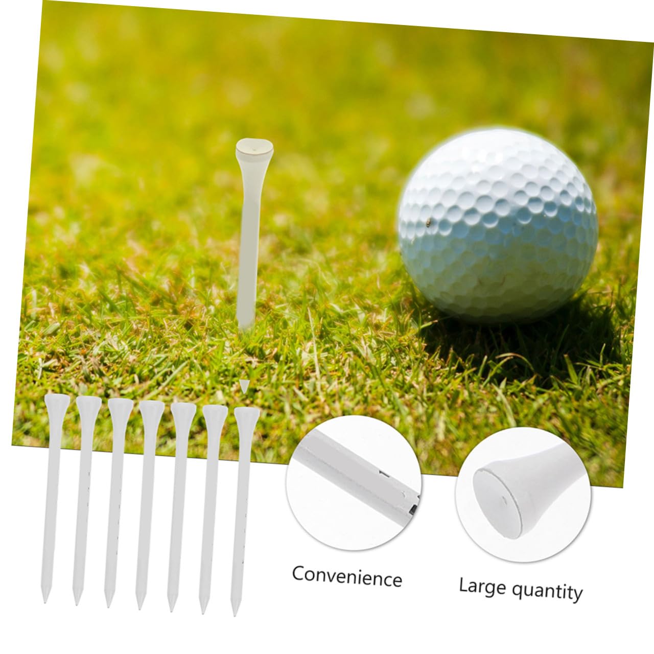 Sosoport Alfileres De Golf Camisetas De Golf Irrompible Accesorio Titulares Golf Balls Suministros De Golf Misceláneas