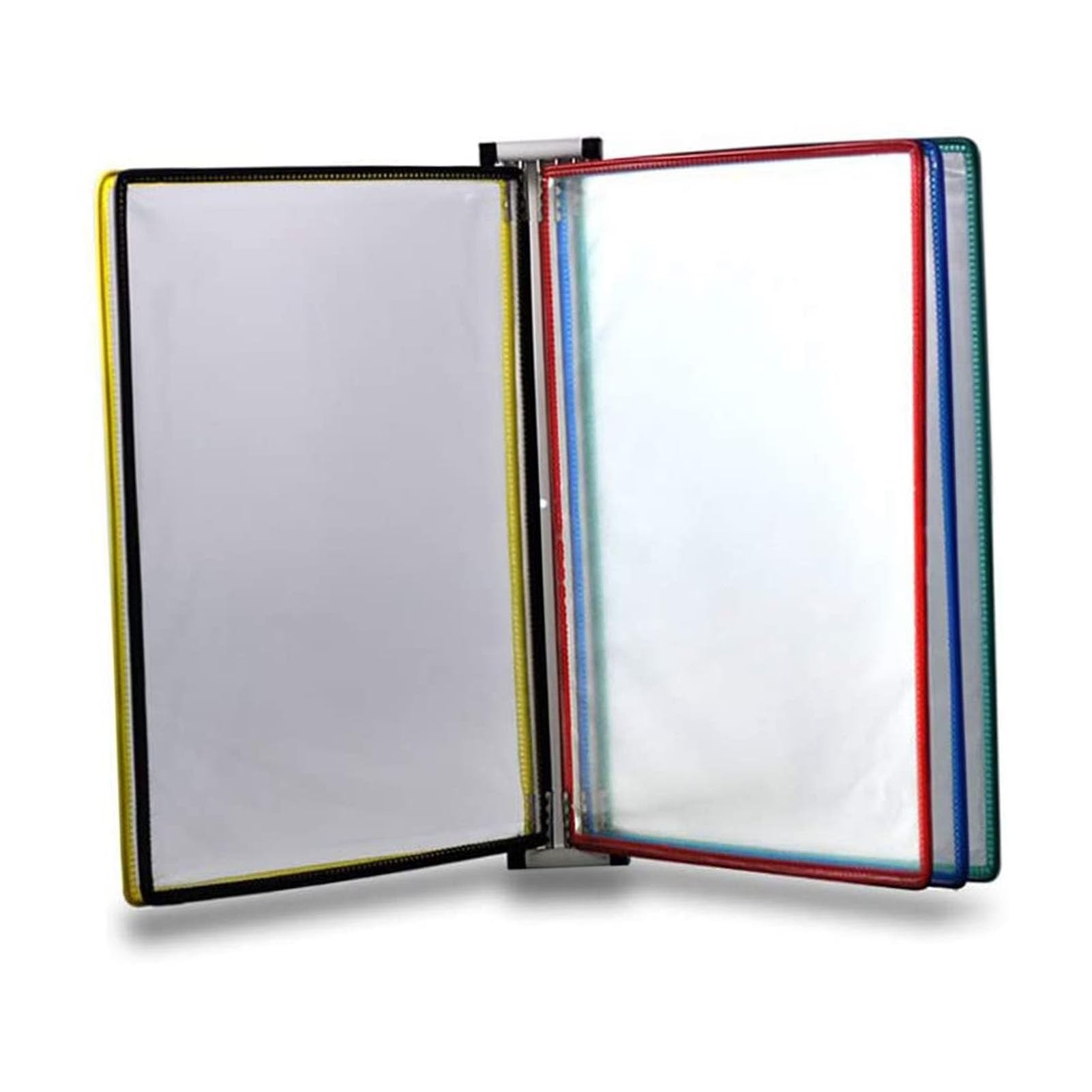 MYUYEE File Organizer For Desk - Wall Mount Reference Organizer, Durable Polypropylene, A4 Folder Wall-Mounted File Holder, Poster Flip Book Display, For Storing And Displaying