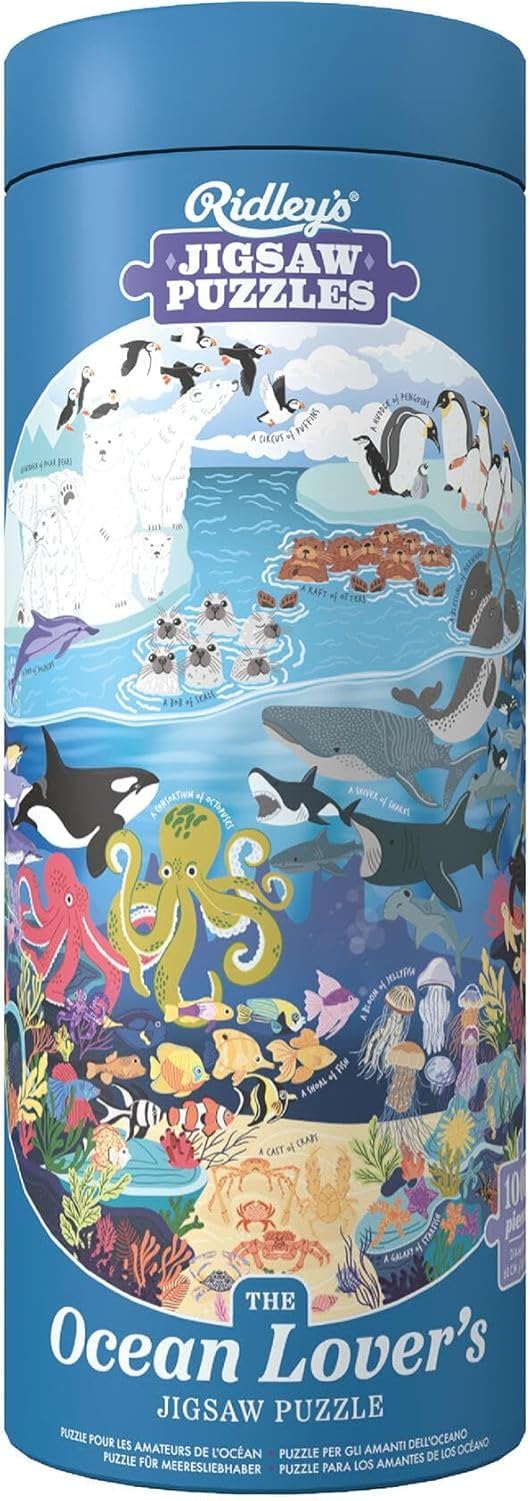 Ocean Lovers 1000 Piece Jigsaw, Jigsaws & Puzzles, Animals, Gift