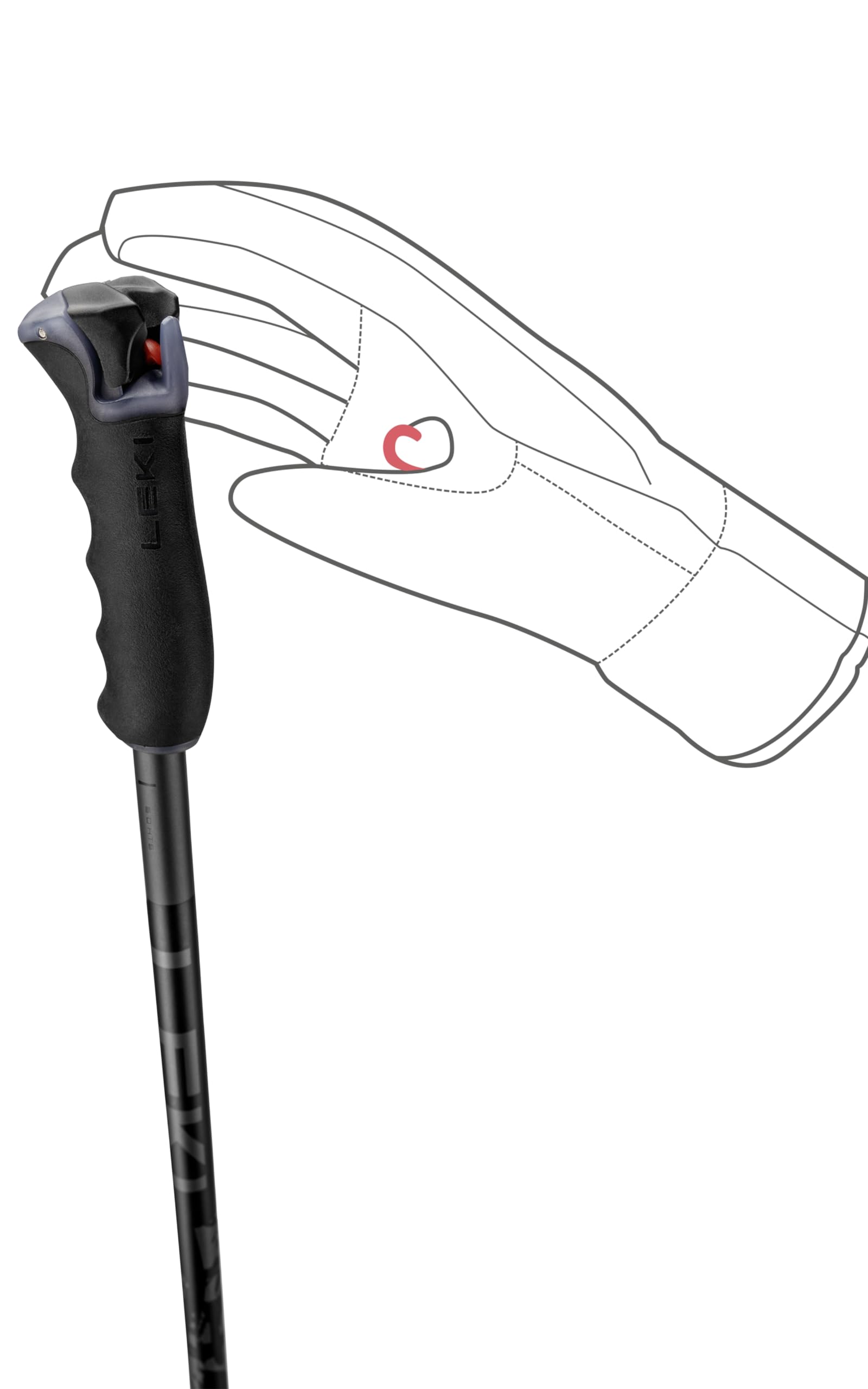 2025 Leki Detect S 115cm Anthracite/Black Adult Ski Poles : Amazon
