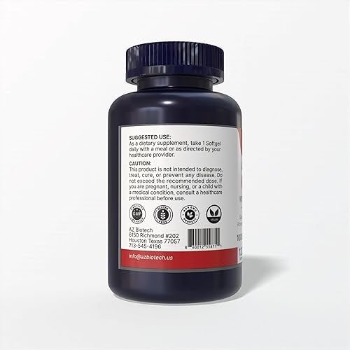 Miniatura 2 de Aceite de krill antártico 1000 mg con astaxantina - Alto contenido de fosfolípidos - 150 mg de astaxantina esterificada, 200 mg de fosfolípidos -