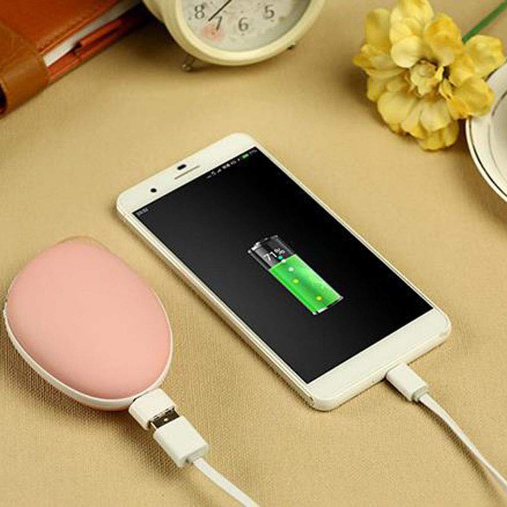 Scaldamani USB Ricaricabile, powerbank Portatile Elettrico a Doppia Faccia, Regalo Invernale Ideale per Powerbank Sportivo Indoor-Outdoor