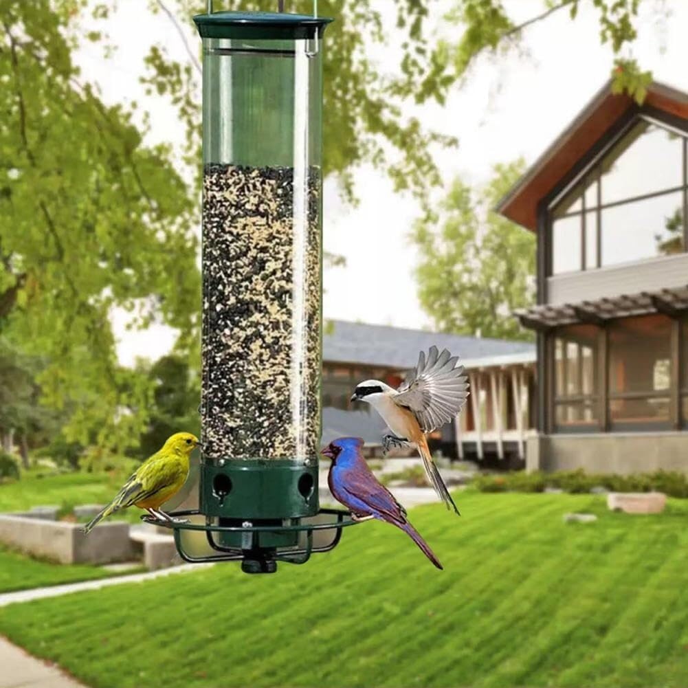 Sobeta Spinning Anti Squirrel Bird Feeder - Keep Birds Happy and Squirrels Away!