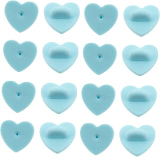 OSALADI 100 Piezas de Plástico para Alfileres Sujetadores de Broches Prácticos para Manualidades Color Azul para Joyas y Proyectos Diy