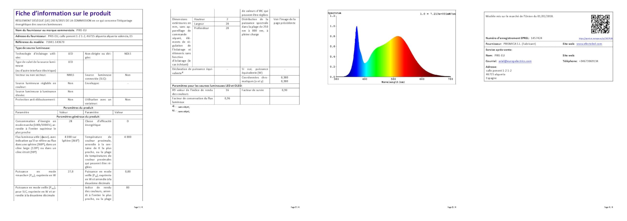 LEDKIA Oczko Downlight LED 30W Okrągła (UGR17) Czarna Średnica Wycięcia Ø 2