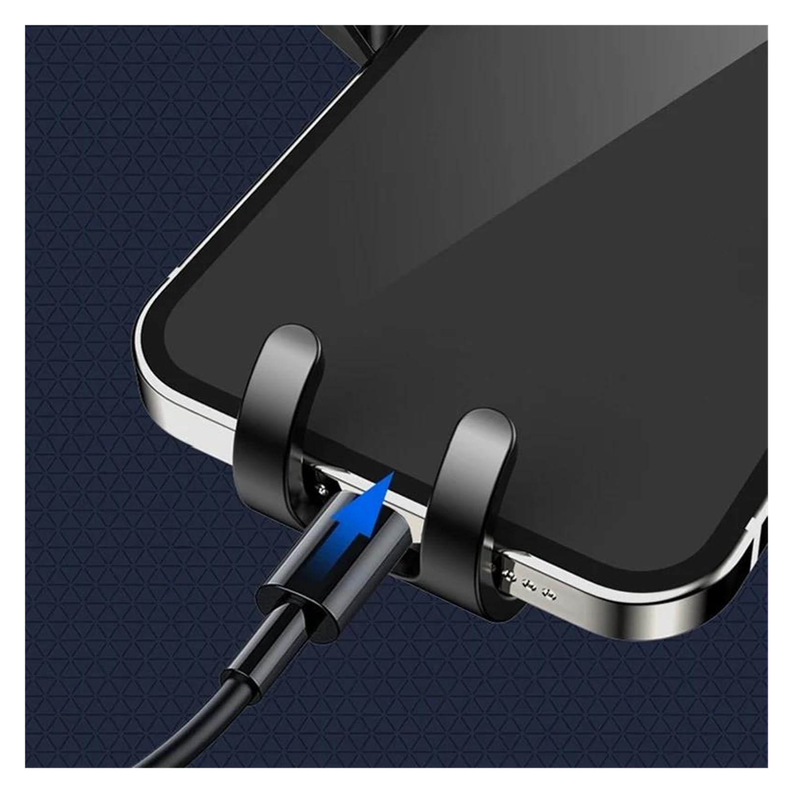 Porta Cellulare Auto Supporto per telefono da auto Gr&av&it&y per telefoni cellulari da 4,7-7 pollici, supporto universale antiurto per bocchetta dell'aria, clip GPS per Sm&ar&tp&ho&ne(Mirror Black)
