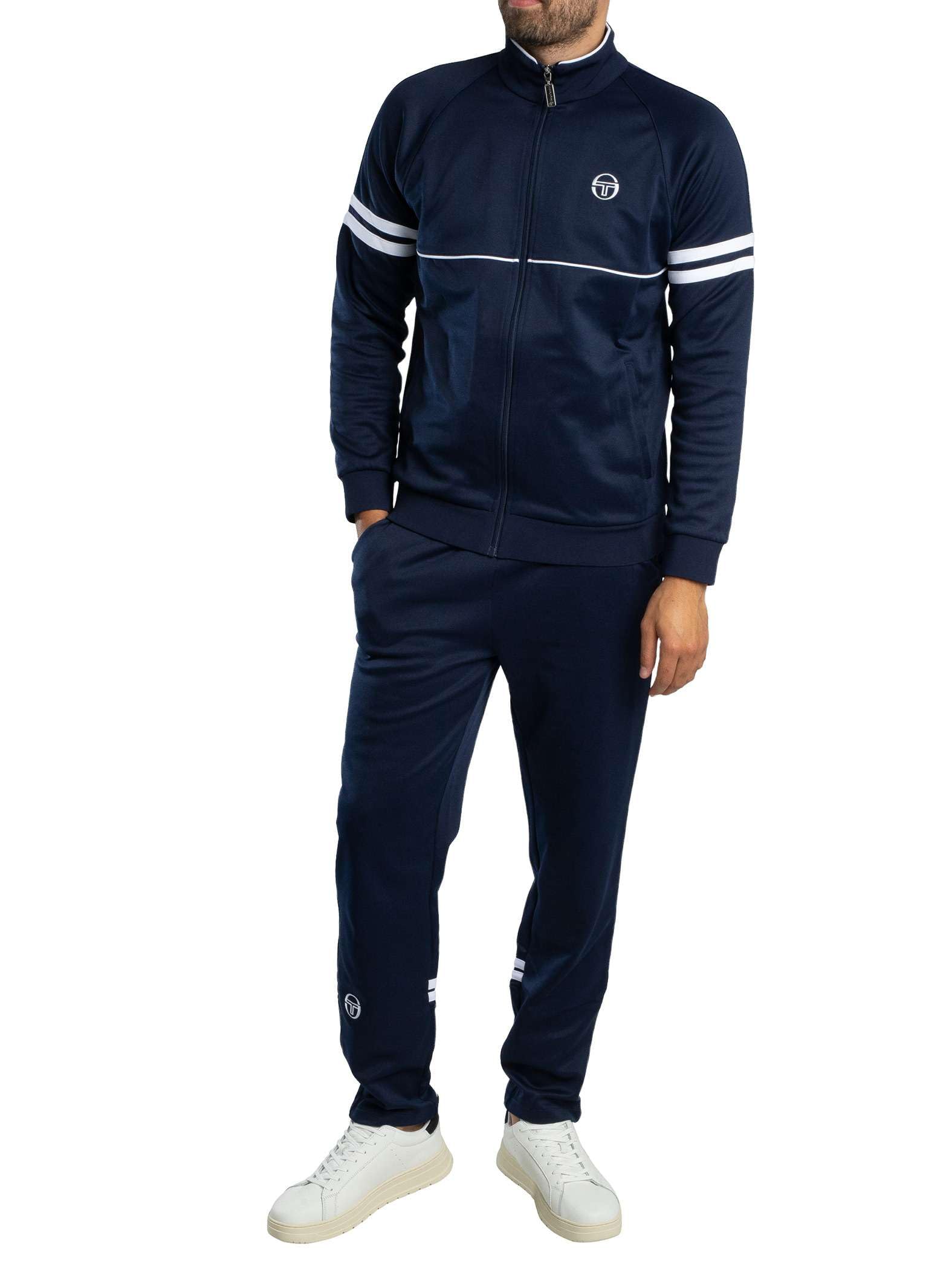 Sergio Tacchini Men's Orion Track Suit, Maritime Blue/White, XL