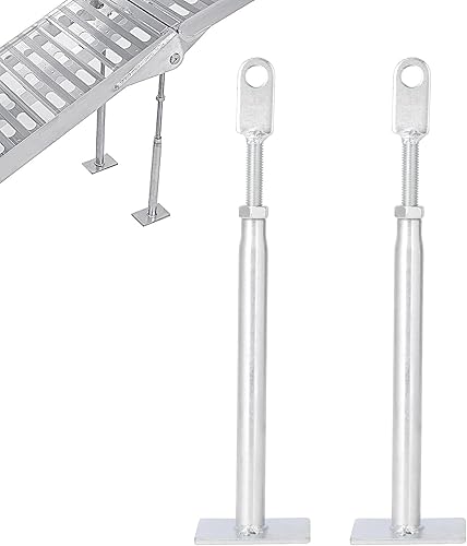 2 patas de soporte de aluminio en las rampas de carga, rampas plegables mejoradas para motocicleta, motocross, ATV, camioneta