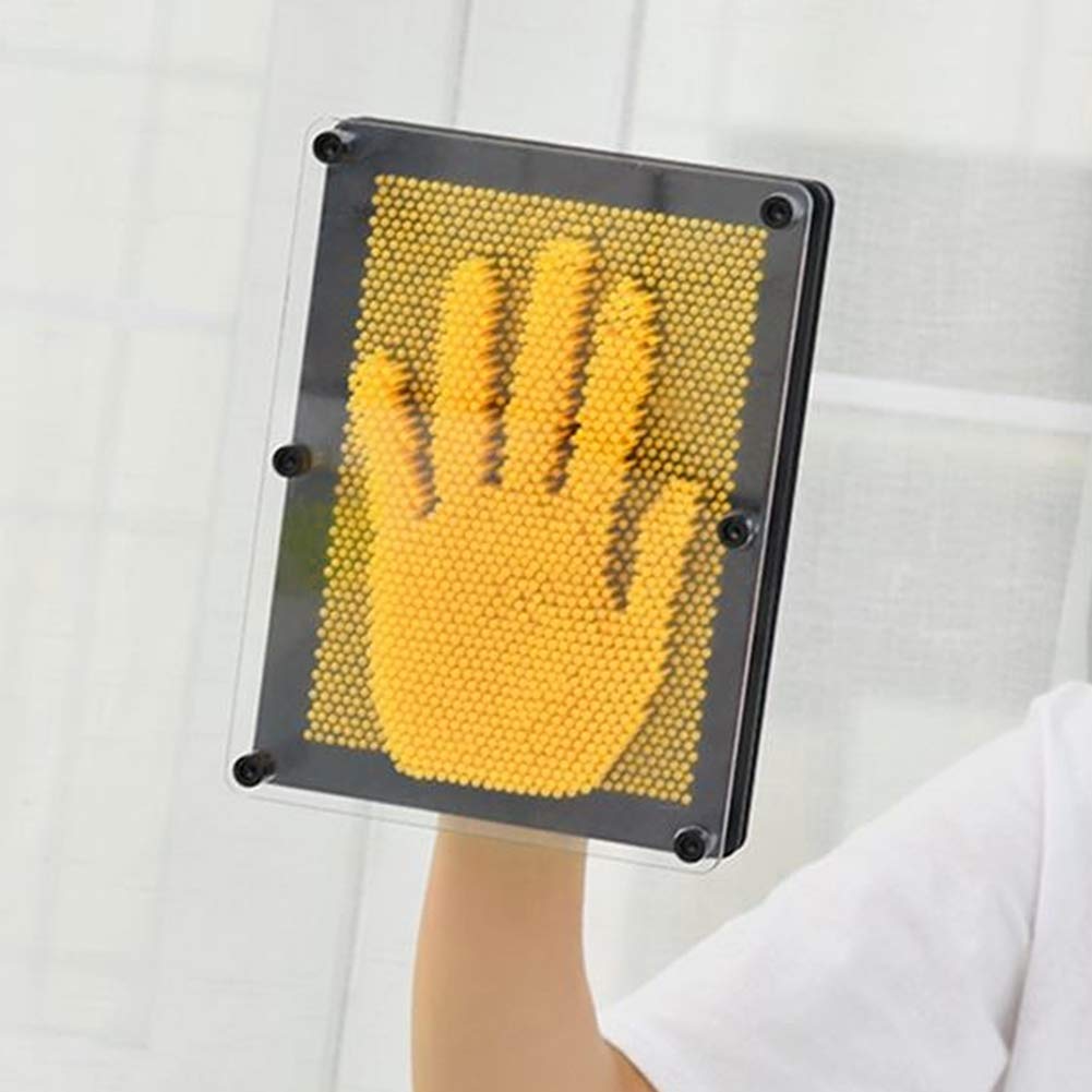 Giocattolo da Gioco 3D Pin Art, Bacheca in Plastica Impressione Scultura Ad Ago Giocattoli a Forma di Mano Modello Clone Sollievo Dallo Stress Giocattoli da Scrivania Decorazioni
