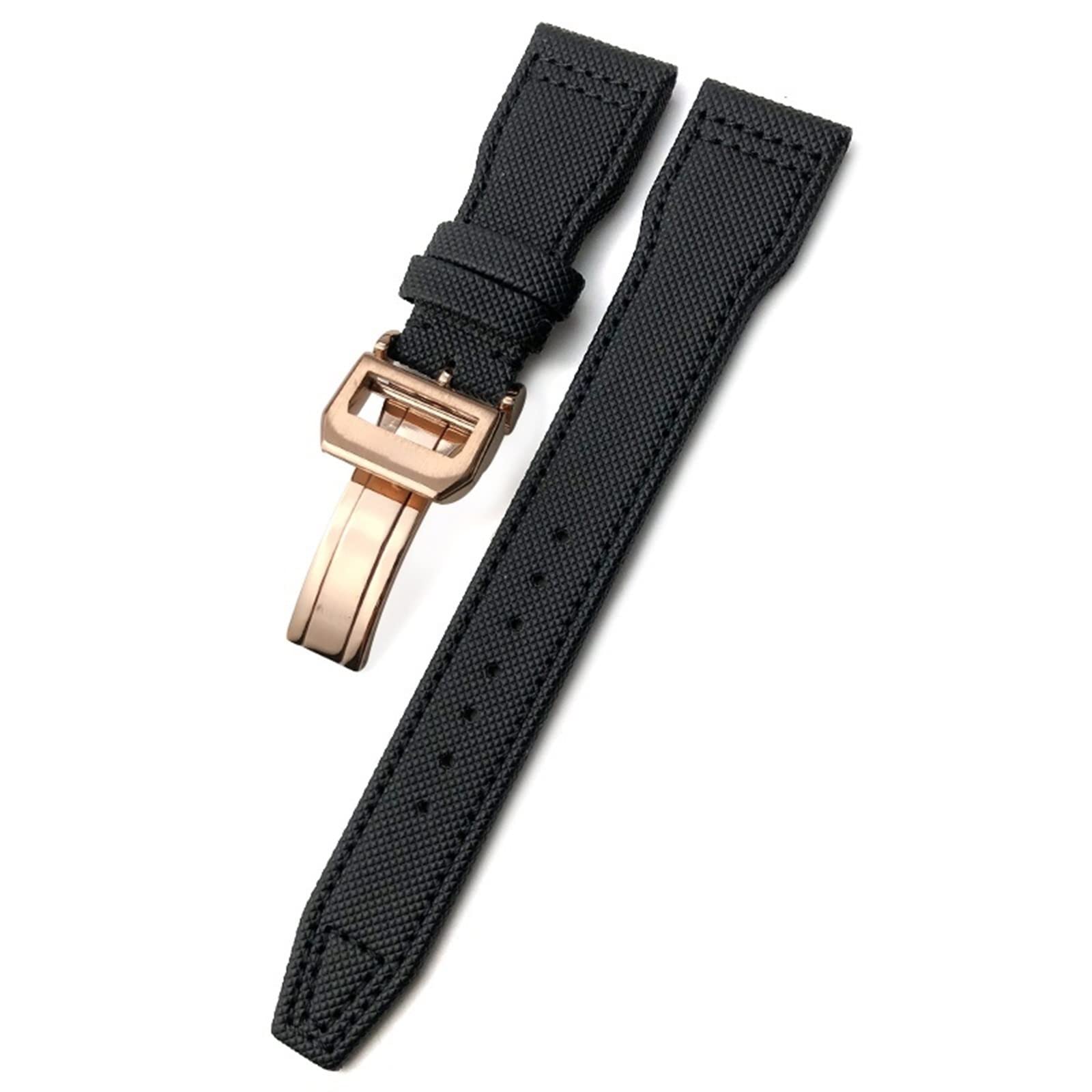 Tkany nylonowy pasek do zegarka 20 mm 21 mm 22 mm składana klamra paski do zegarków pasujące do IWC Pilot Mark Portugieser Portofino, Wielobarwna, 20mm