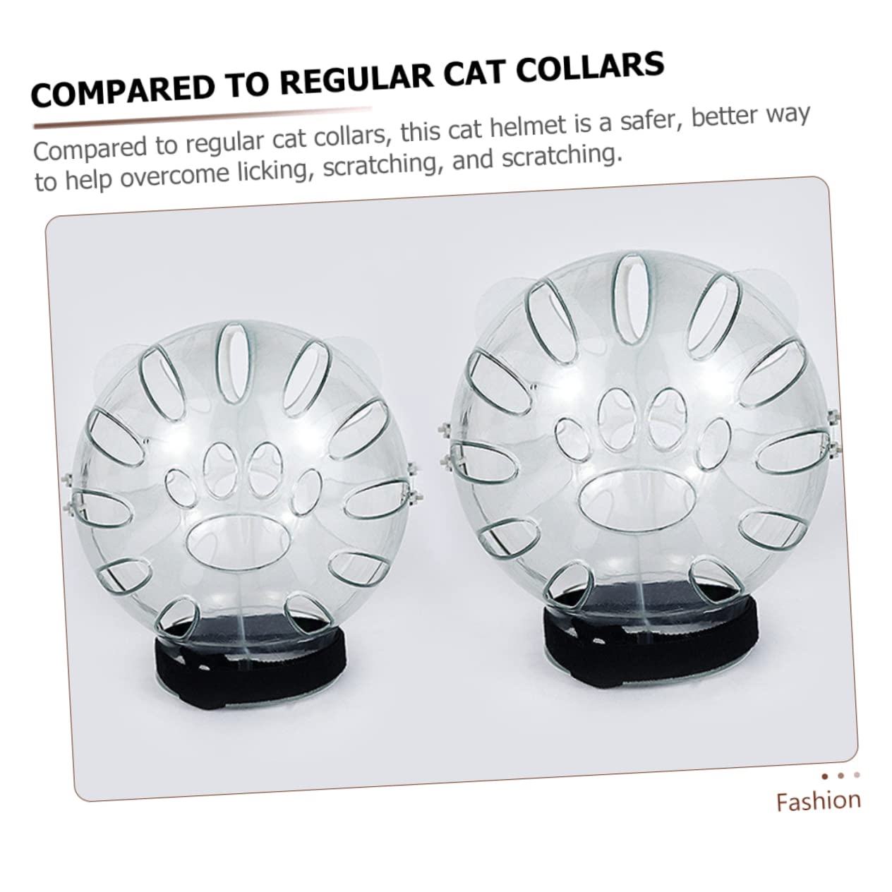 Toddmomy 3piezas Protector Transpirable para Gatos y Transparente Previene Mordeduras y Lameduras para Postquirúrgica