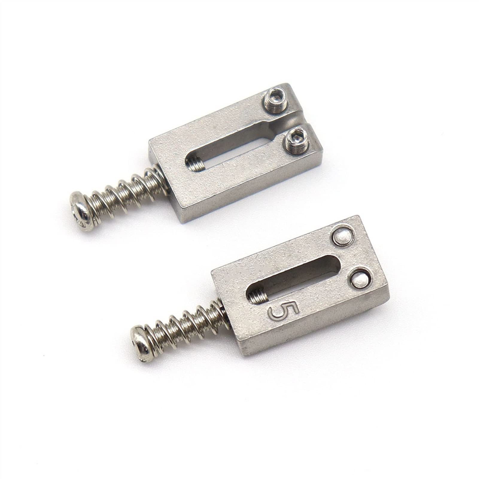 Accesorio repuesto puente 6 PCS Acero Inoxidable Puente De Guitarra Eléctrica Silla De Montar Sillín De Cuerdas Sillín Para Guitarra Eléctrica