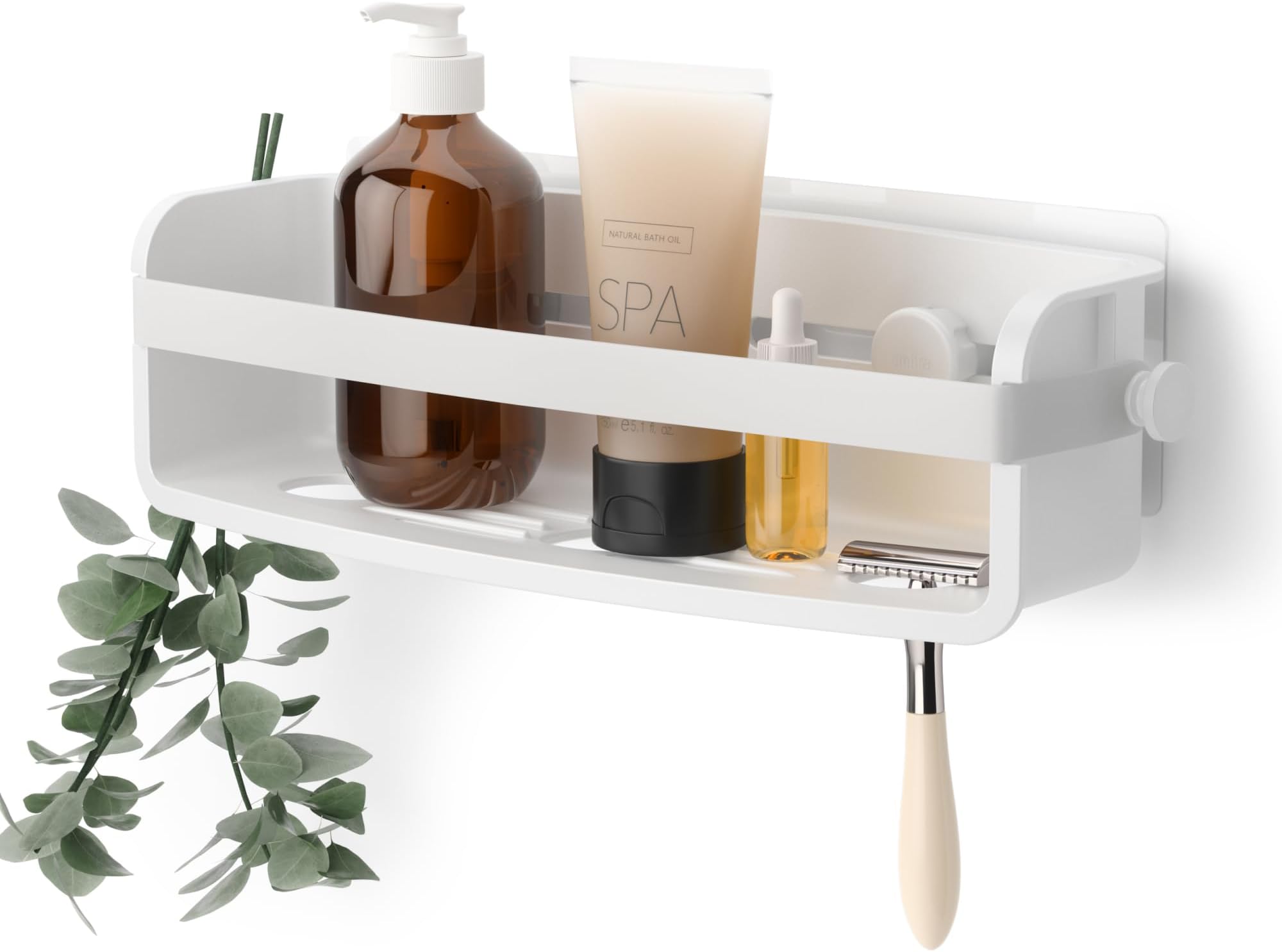 Flex Modern Bathrrom Caddy Bins, White