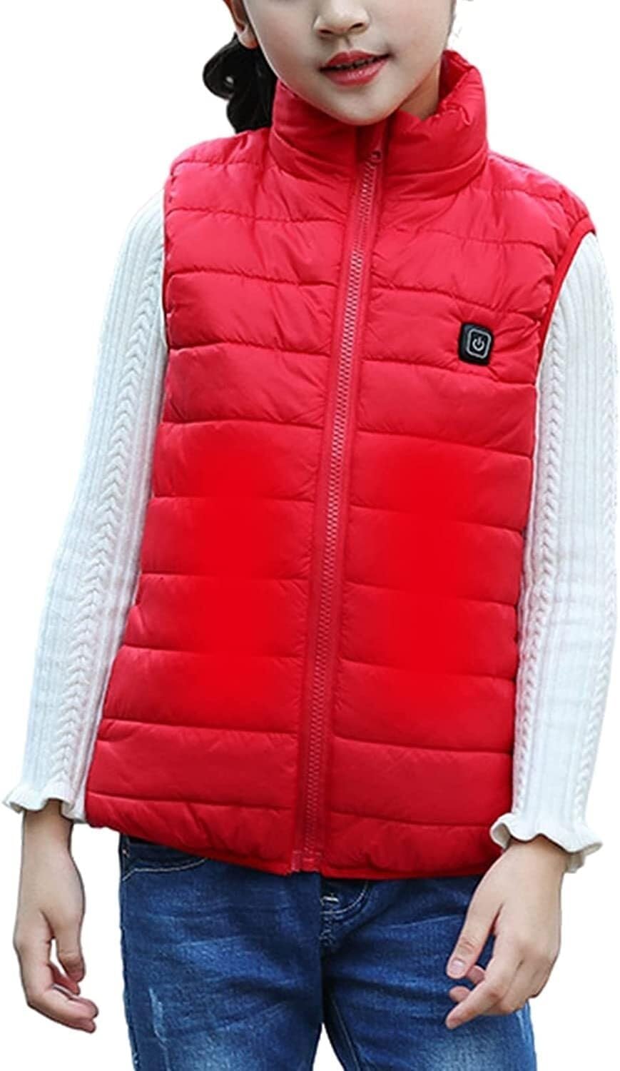 Electric Heated Vest, USB Charging, 3 Adjustable Temperature Body Warm for Winter Outdoor Activitis