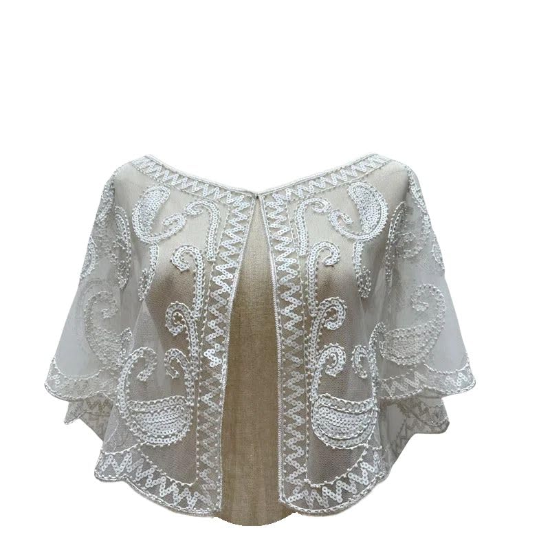 20s Shawl Wraps Sequin Beaded Shawl Wedding Bridal Wrap For Evening Dresses  Gatsby Party Harlem Night Accessories - Product Details