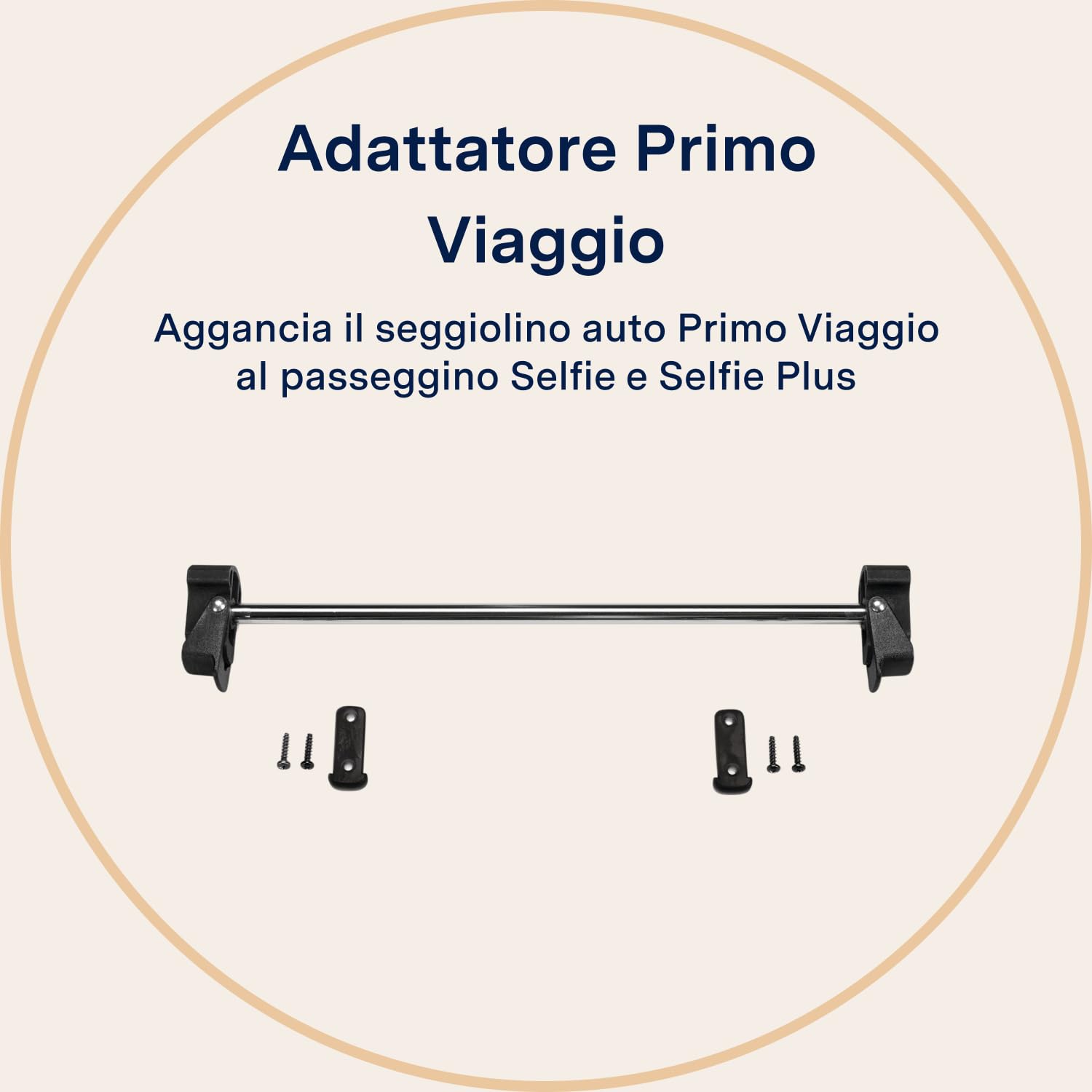 PEG Primo Viaggio Adapter Selfie - Adattatori per Seggiolino Auto - Compatibile con i Seggiolini Primo Viaggio e il Passeggino Selfie di Peg