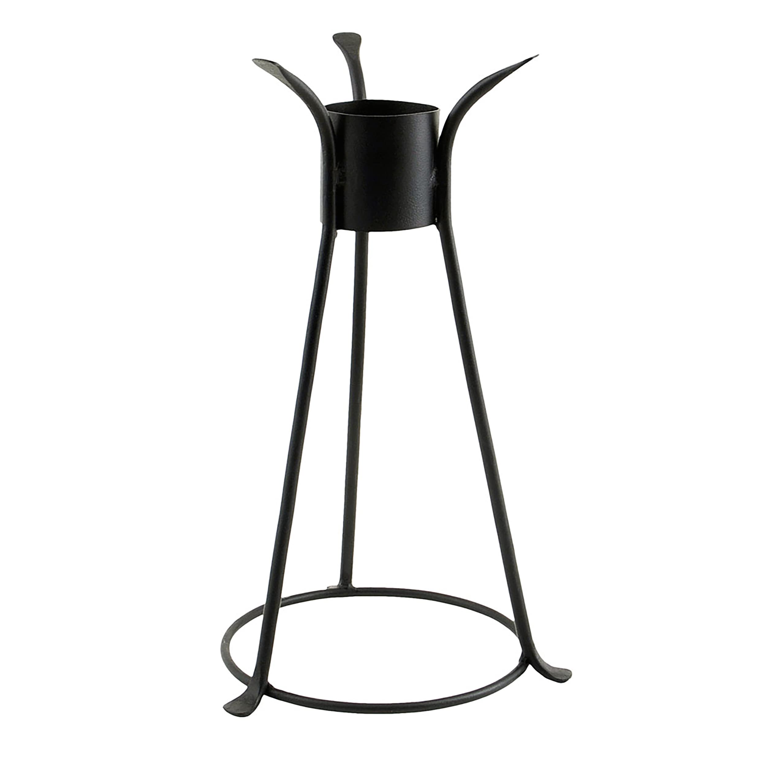 Achla Designs131-1013 Trestle II Gazing, 14-in Globe Stand, Black Powdercoat Finish