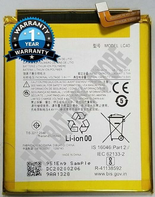 Image of THE BATTERY STORE Original LC40 Battery for Motorola E 2020 XT2052 Battery with 1 Year Warranty**** (V25)