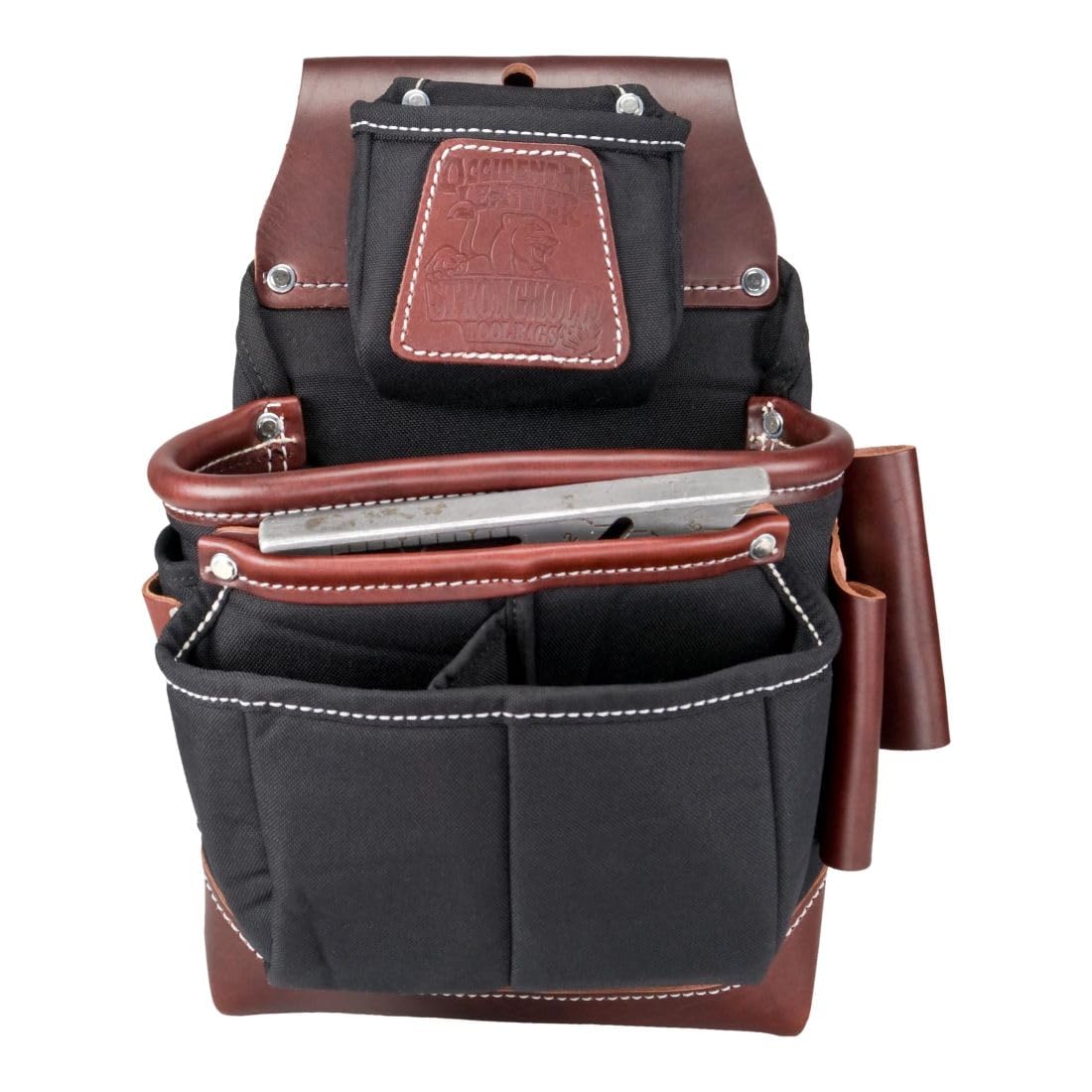 Occidental Leather FatLip Fastener Bag - 10 Pockets & Tool Holders - Made in USA