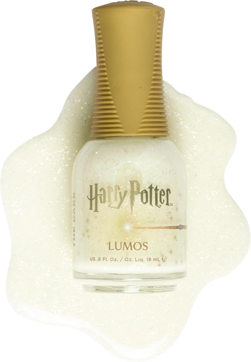 x Adornos de esmalte de uñas de Harry Potter | 0.6 onzas líquidas (adorno Lumos que brilla en la oscuridad)
