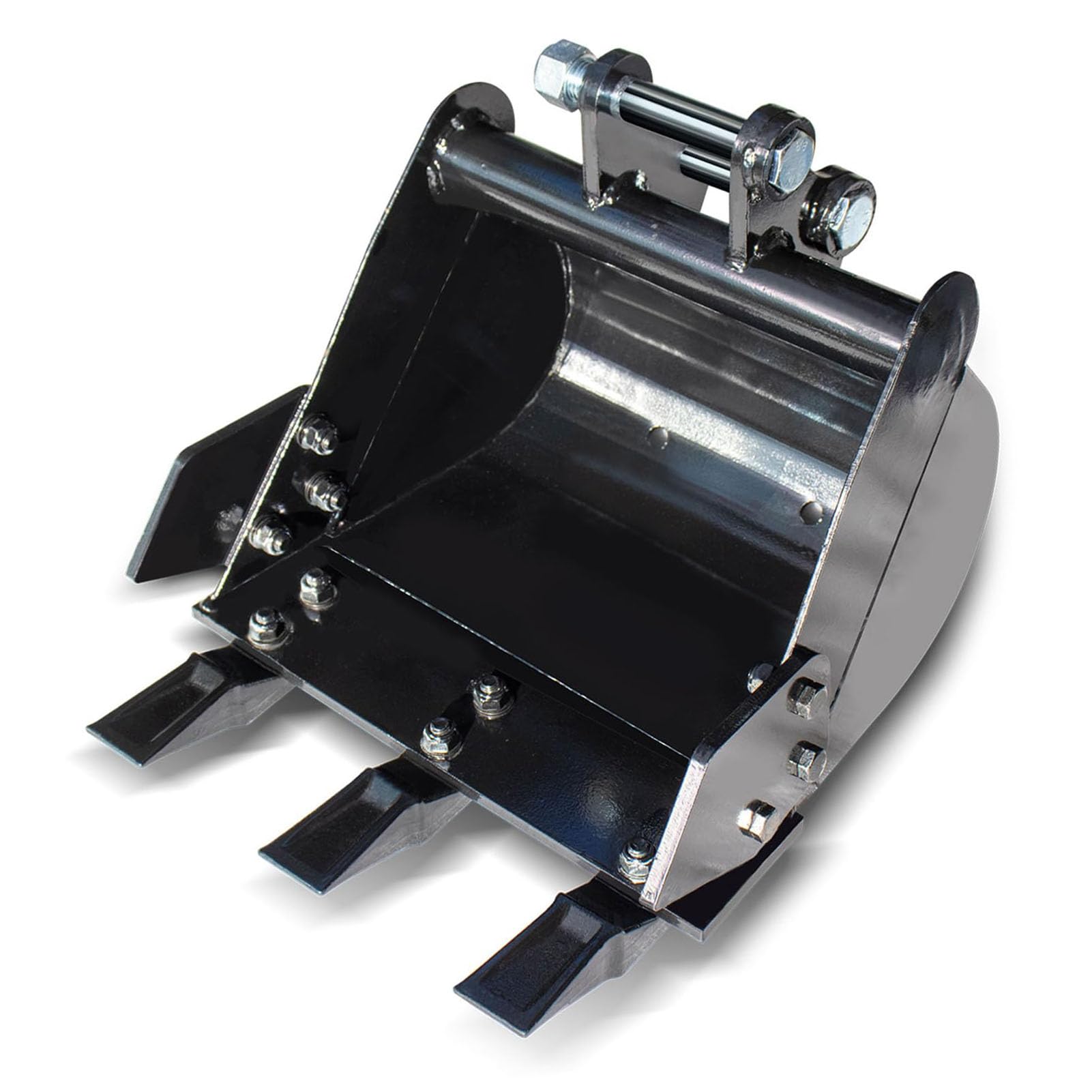Schmaler Minibagger-Grablöffel. Effizientes 3-Zahn-Design Zum Graben, Graben und Abbruch für 0,8–1,8 Tonnen Schwere Minibagger-Baustellen + Manganstahl