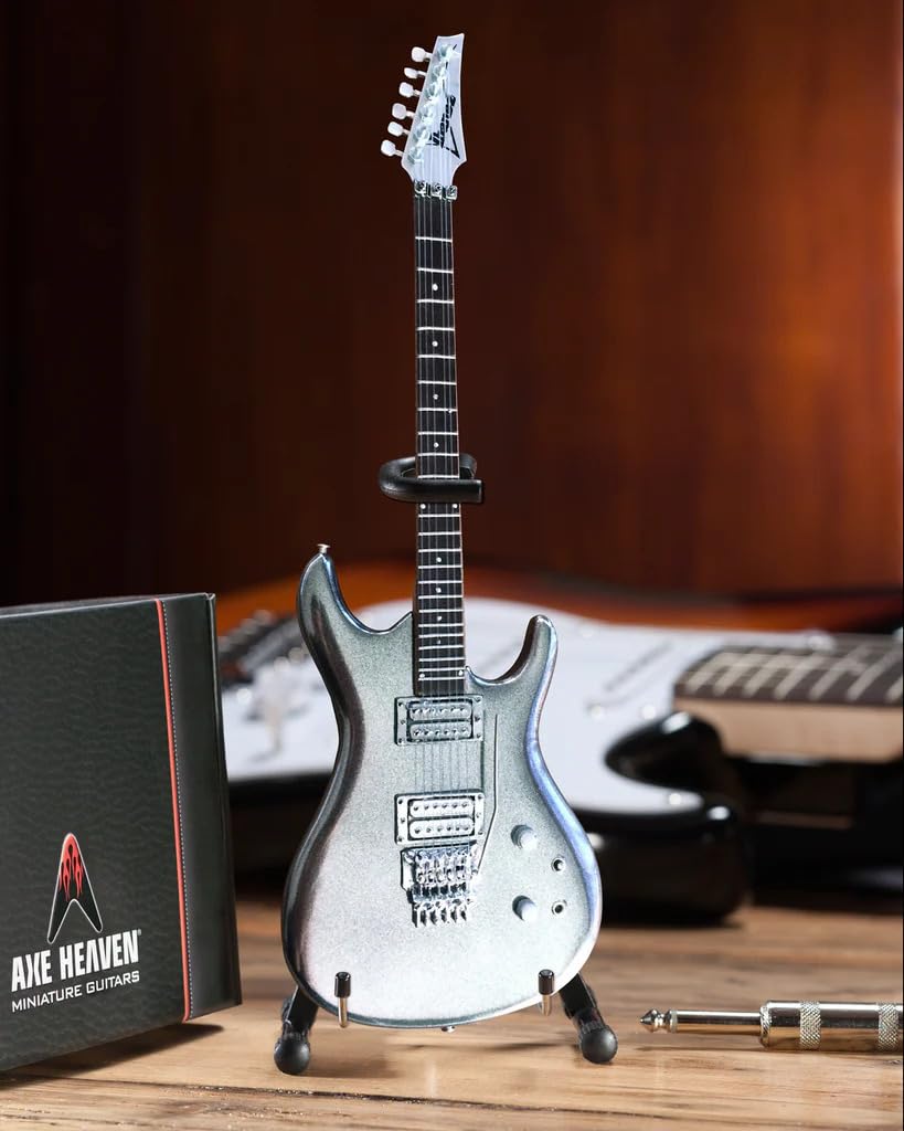 AXE HEAVEN Joe Satriani chromowana mini gitara dla chłopców